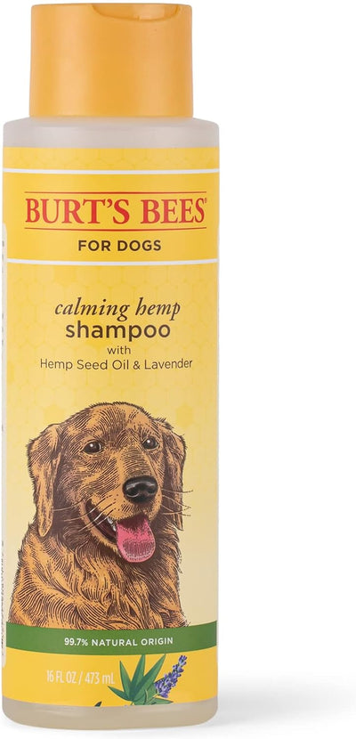 Calming Dog Shampoo with Hemp Seed Oil and Lavender - 95% Natural Origin Formula, Gentle and Best for Dogs, 16 Oz
