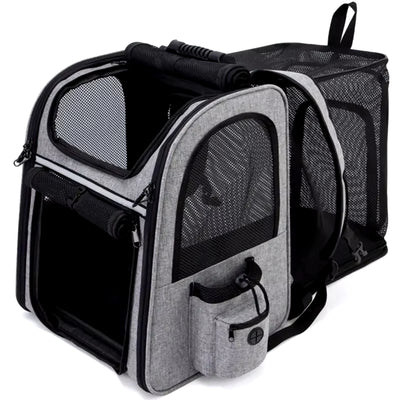 Stylish Expandable Cat & Dog Backpack - Your Ultimate Portable Companion for Adventures!