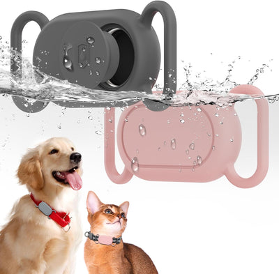 Waterproof Silicone Case Holder for Galaxy Smarttag2, 2 Pack Pet Dog Cat Collars