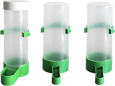 Bird Feeder, Bird Water Dispenser for Cage, 2PCS Automatic Bird Water Feeder with 1PCS Food Feeder for Cage Pet Parrot Budgie Lovebirds Cockatiel3Pcsmedium Bird Drink