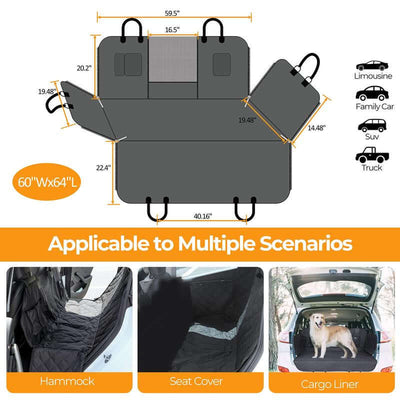 Dog Car Seat Cover Waterproof – Simple Deluxe Back Seat Protector Hammock Size: Standard About this item Universal Size: 54" W x 58" L, this car seat protector fits for most cars, SUVs and small trucks, which can be converted from a rear-seat hammock to a